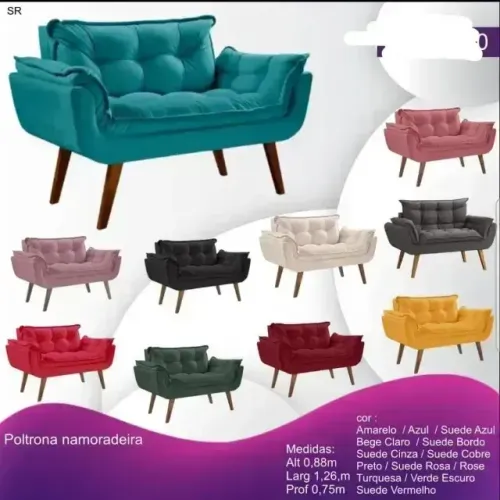 POLTRONA NAMORADEIRA OPALLA. PRONTA ENTREGA.