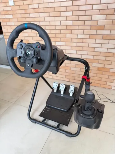Volante Logitech G923 com TrueForce + Câmbio Manual + Cockpit Completo