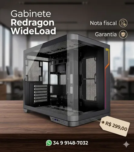 Gabinete Redragon WideLoad