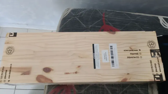 Kit 6 Prateleiras Estante 60x20. Madeira Pinus mais suporte