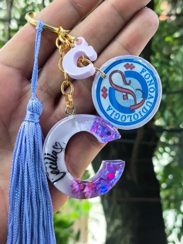 Chaveiro personalizado de Resina