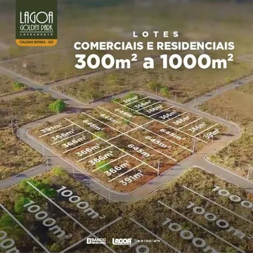 Lote na Lagoa Golden Park de 1000 metros próximo da rodovia
