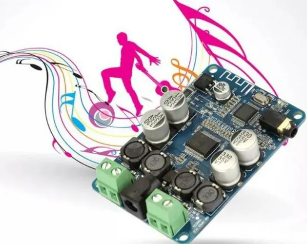 Amplificador De Áudio E Receptor Bluetooth Tda7492p 25+25w Arduino Robotica COD-AM296  