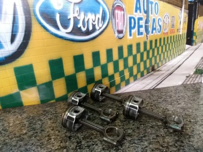 Jogo pistao biela nissan march versa 1.6 16v