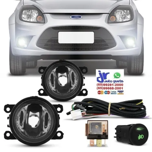 Kit Farol Milha Ford Ka 2012 2013 2014 Auxiliar Neblina