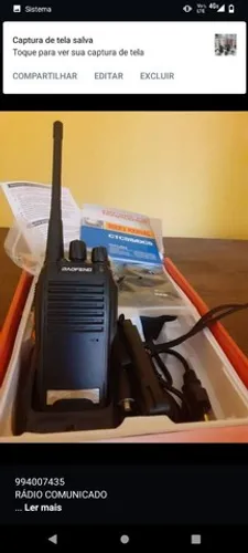 Rádio comunicador ( entrega em todos os bairros)