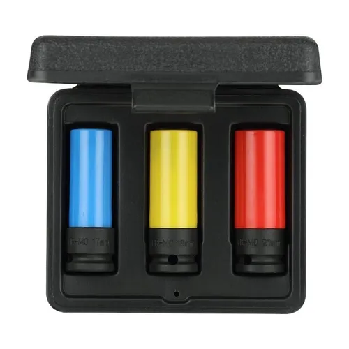 Jogo de Soquete Gedore Impacto Sextavado 1/2Pol 17-21MM C/3Pcs