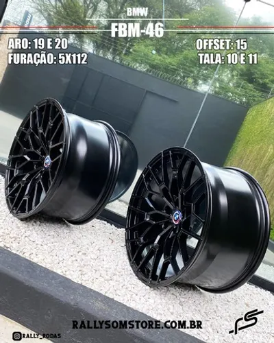 Rodas Bmw M3 2023 5x112 aros 19 com 20 Forged