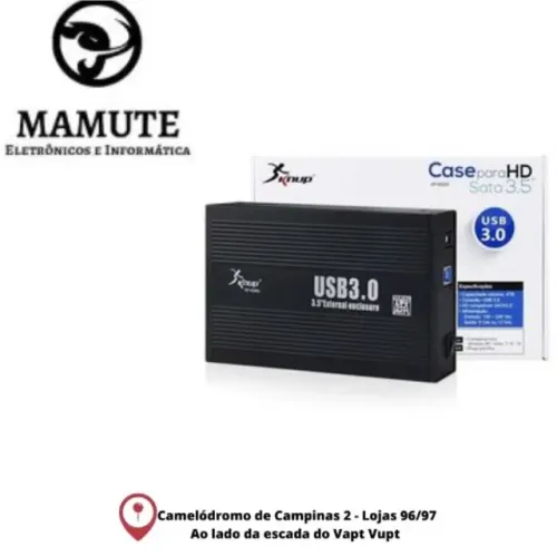 Case Gavet Externa HD 3.5 Sata HD PC 3.5 Usb 3.0 KnuP KP-HD004