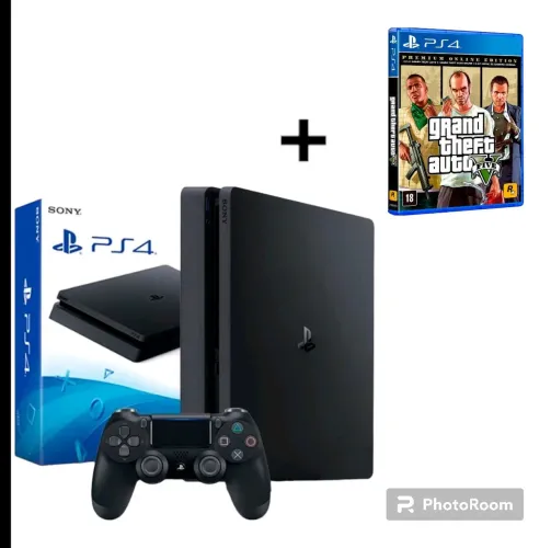 PS4 1TB c/ Jogos (GTA V) + GARANTIA. Diversão Garantida! Temos LOJA FÍSICA!