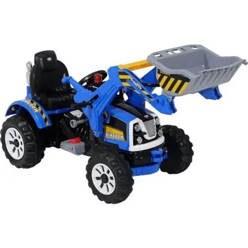 Trator retroescavadeira infantil 12V Azul - bel PEÇA DE MOSTRUARIO