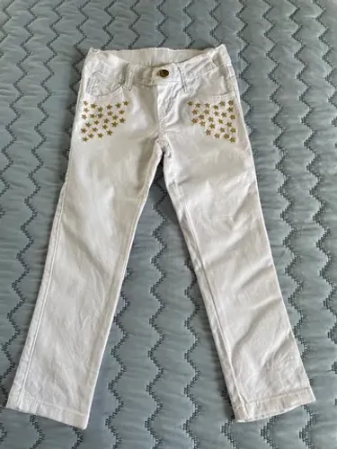Calça Infantil Branca 24-36 meses