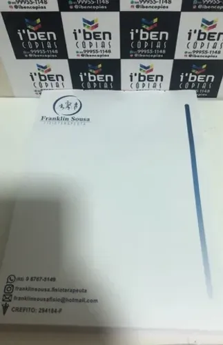 Bloco de receituário 