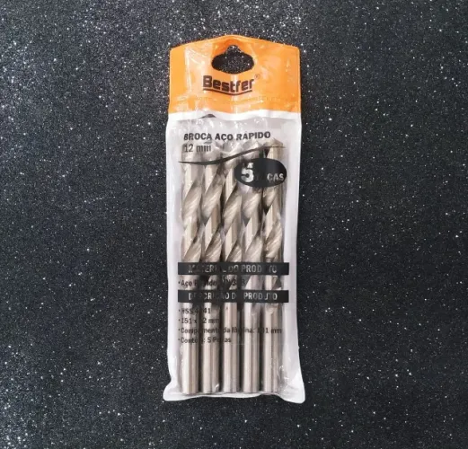 Brocas Aço Rapido 12mmm (din 338 Hss) Unidade Bfh1669