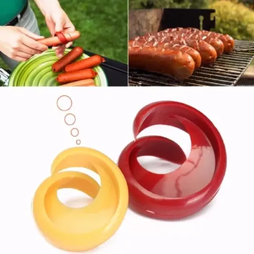  Kit 4 x 1 Descascador Laranja Corta Banana Corta Salsicha Abre Garrafa