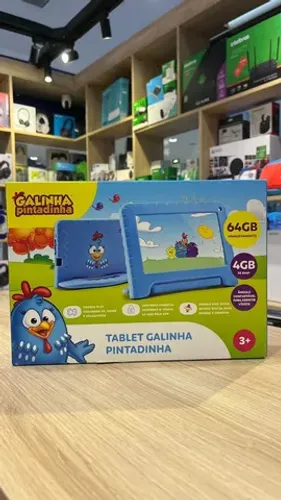 Tablet Multilaser Galinha Pintadinha 64GB NB419 - Loja Física em Curitiba
