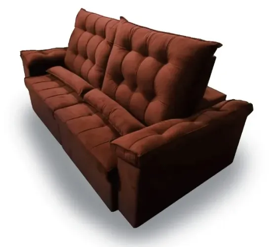Sofa retratil e reclinavel top com molas ensacadas 2,30 (novo e direto da fabrica)