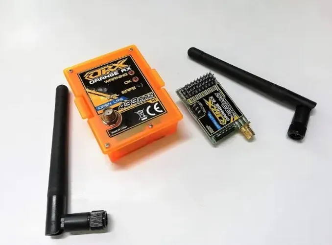 Transmissor e 2 Receptores Orange Open LRS 433mhz