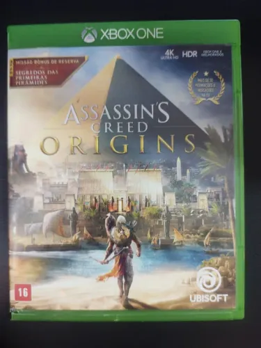 Assassins Creed Origins e halo5 mídia física Xbox one