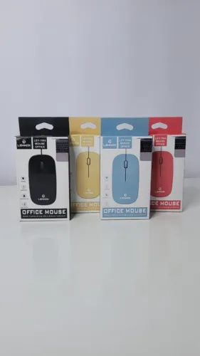 Mouse com fio USB Colorido LEHMOX - LEY-1564