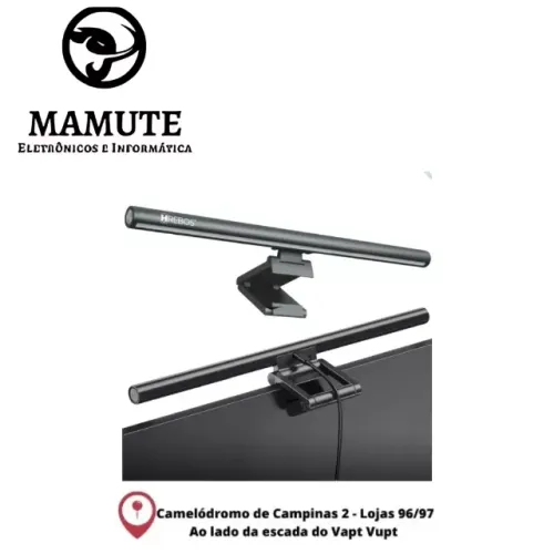 Luminária Led barra Regulável Para Monitor Note Tela Hrebos Usb