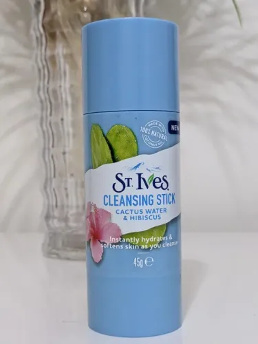 St. lves - bastão de limpeza facial cactos e hibisco - produto importado