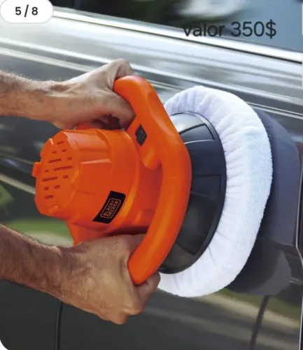 Politriz orbital 10 pol 120w 110v 3 boinas black decker novo
