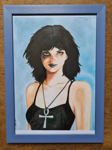 Arte Original Morte (Death / Sandman) por Lina Lima A4