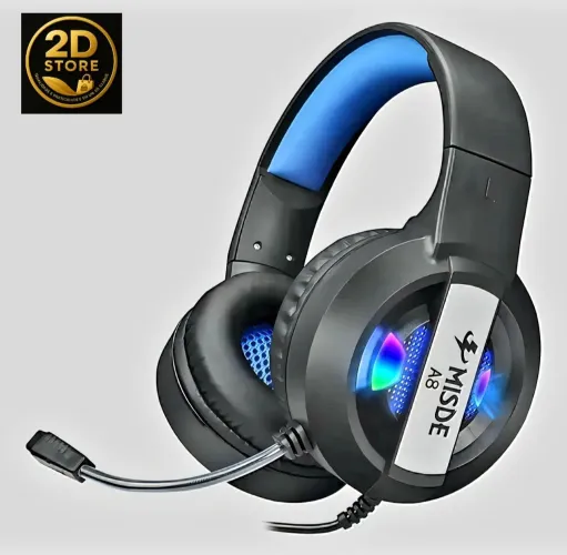 Headset Gamer MISDE A8 com Luz LED RGB