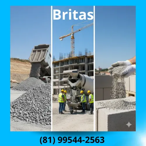 BRITA PARA TODO TIPO DE OBRA! ? Todos os Tamanhos (12mm a 50mm) - Pague na Entrega!