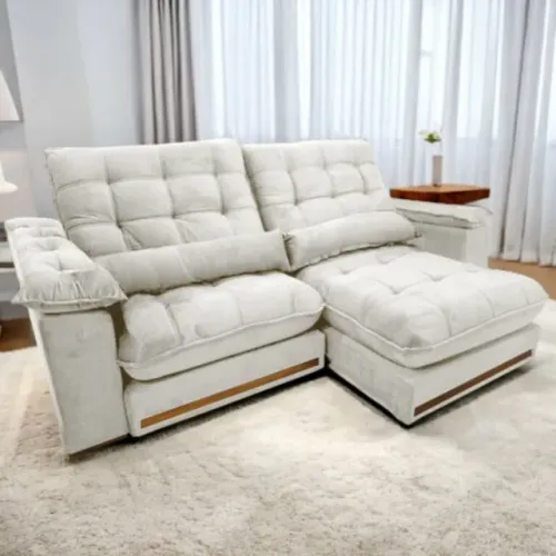 Sofá Retrátil e Reclinável Hércules 2,50 m - Pronta Entrega!