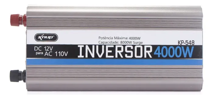 Inversor De Tensão 12v 110v 4000w Knup Kp548 Transformado