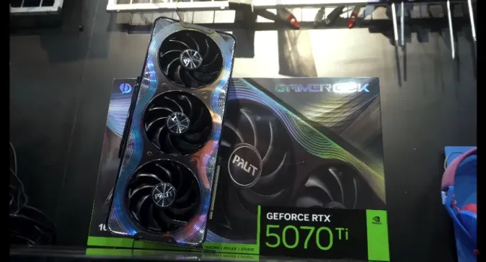 RTX 5070 TI GAMEROCK PALIT COMPLETA