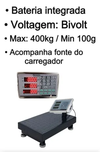 Balança comercial 200 ou 400kg