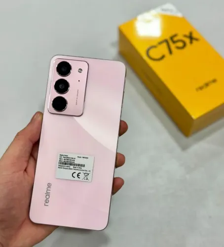 Celular Novo - Rosa - C75X - NFC - Realme - Potente e Design moderno 256Gb/8Ram