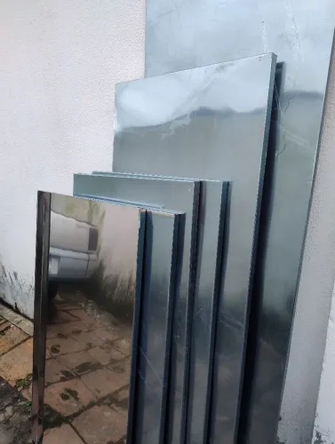 Chapas de inox l para mesas
