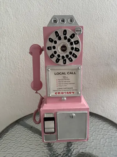 Telefone Retro para decoração em metal