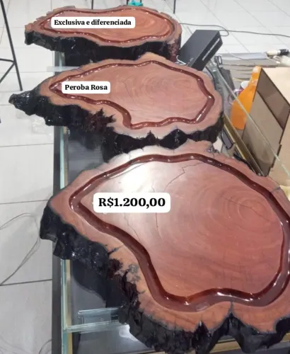 Tábua de Carne Exclusiva Peroba Rosa