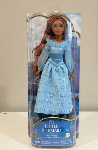 BONECA BARBIE PRINCESA ARIEL LIVE ACTION VESTIDO AZUL NOVA LACRADA