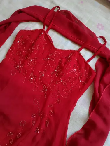 Vestido de festa casamento formatura igreja vermelho tamanho P