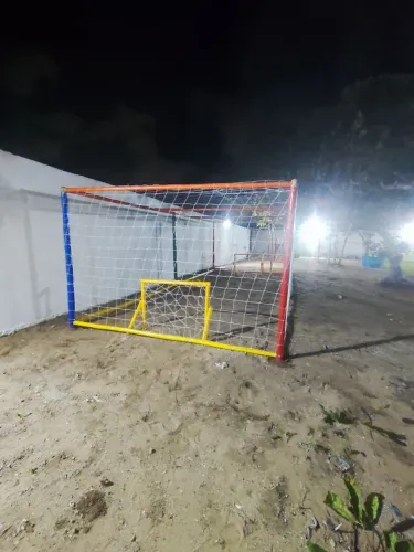 Mine Campo de futebol com mini trave