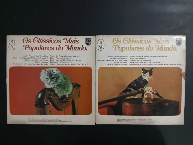 Lote raros discos de vinil Os clássicos mais populares do mundo