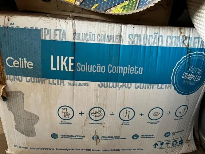 Kit Vaso Sanitário com Caixa Acoplada - Novo