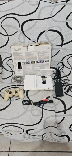 Playstation 2 Slim edition white - funcionando perfeitamente laser ótimo