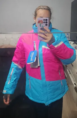 Jaqueta de neve rosa e azul - Nova!