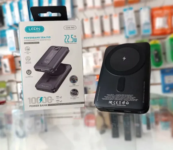 Carregador portátil indução 10.000 mAh 22w - entrega em São Luís e região