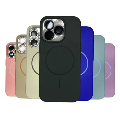 Capa With Magsafe para IPhone 11 ao 16 Pro Max Colorida