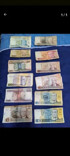 Cedulas antigas do Brasil - Coleção completa