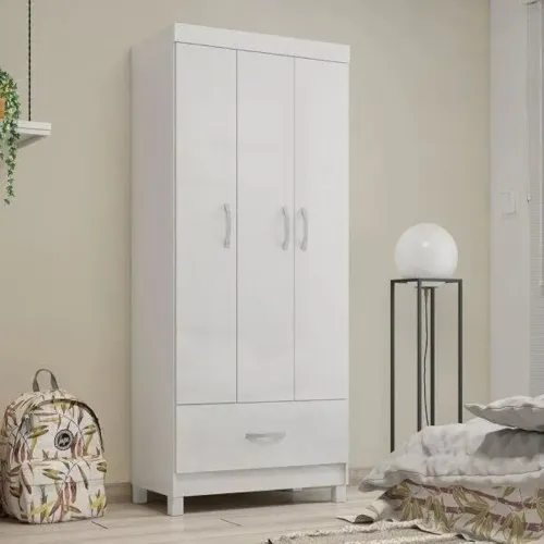 Guarda-roupa solteiro Branco entrega e montagem grátis