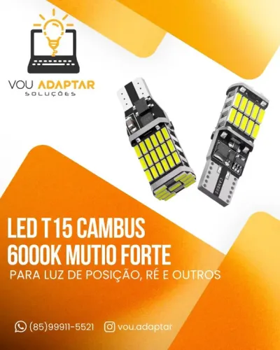Lâmpada de Led T15 Pingão para Luz de Ré, meia luz outros